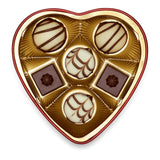 Lindt Chokolade fra hjertet | 30 g | 6 praliner i Marc de Champagne, Coeur à l'Orange, Crispy Milk Chocolate, Orange Marcipan i en smuk hjerteformet æske | Gave af chokolade | Chokolade gave