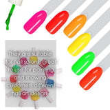 150 Stück Nail Art Tips Ring Stick, Transparent Farbe Karte Platten Nagelleck Display Ring Sticks, Nagel Salon Übungen Display Nail Tips