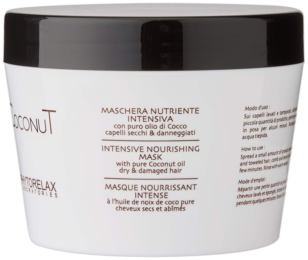 Phytorelax Intensiv nærende hårmaske med kokosolie, 1 pakke (1 x 250 ml) Naty Shop hårmaske