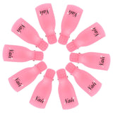 Hanyousheng Nagellackentferner Clips, Nagel Clips, 10 Stück Schwarz Nagelclips, Nagel Klammer, Nails Art Gel Cap, Soak off Clip Cap UV Gel Poliermittel Entferner Wrap Nail Tool