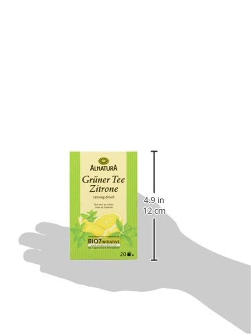 Økologisk grøn te med citron, 20 poser, 40 g