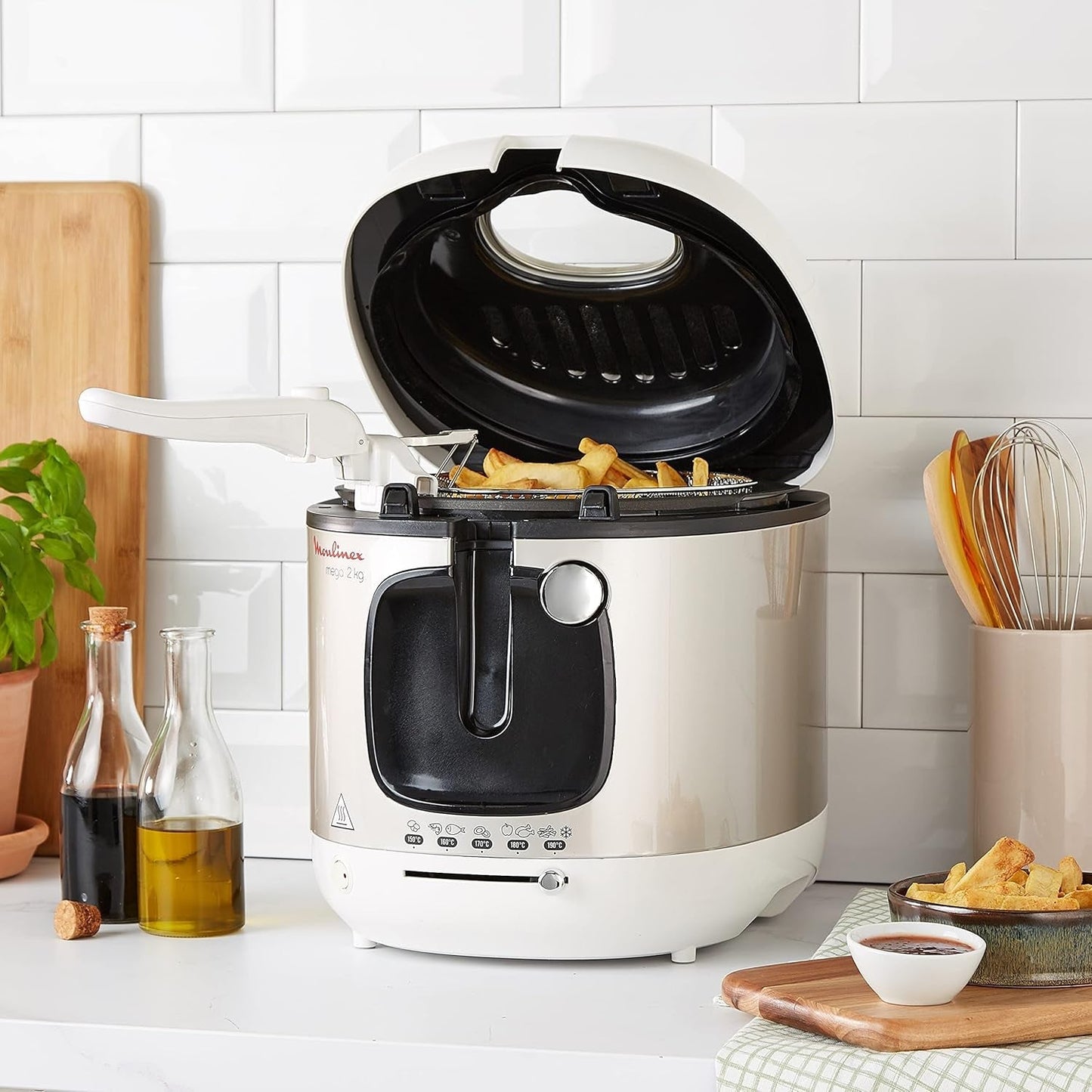 Frituregryde AM4800 Mega 2Kg, oliefrituregryde, lugtfilter, 1800 W Hvidevarer Naty Shop
