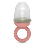 Suavinex babybider, kvælningssikker, fødevaregodkendt, silikone, med låg, let at rengøre, tåler opvaskemaskine og fryser, beroliger tandkød, 6 måneder og opefter, Pink
