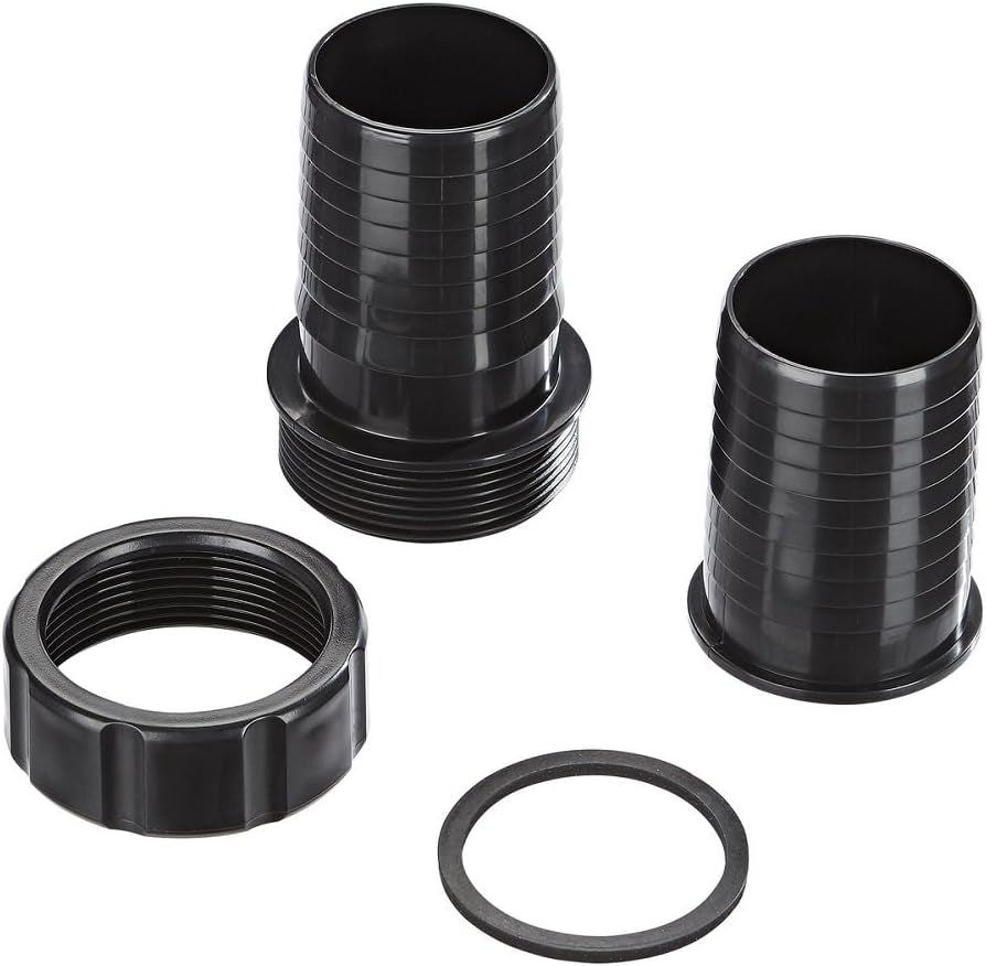 Slangetilslutning Oase 2", sort - lavet af PVC-materiale, til tilslutning af slanger på 2", diameter 50 cm