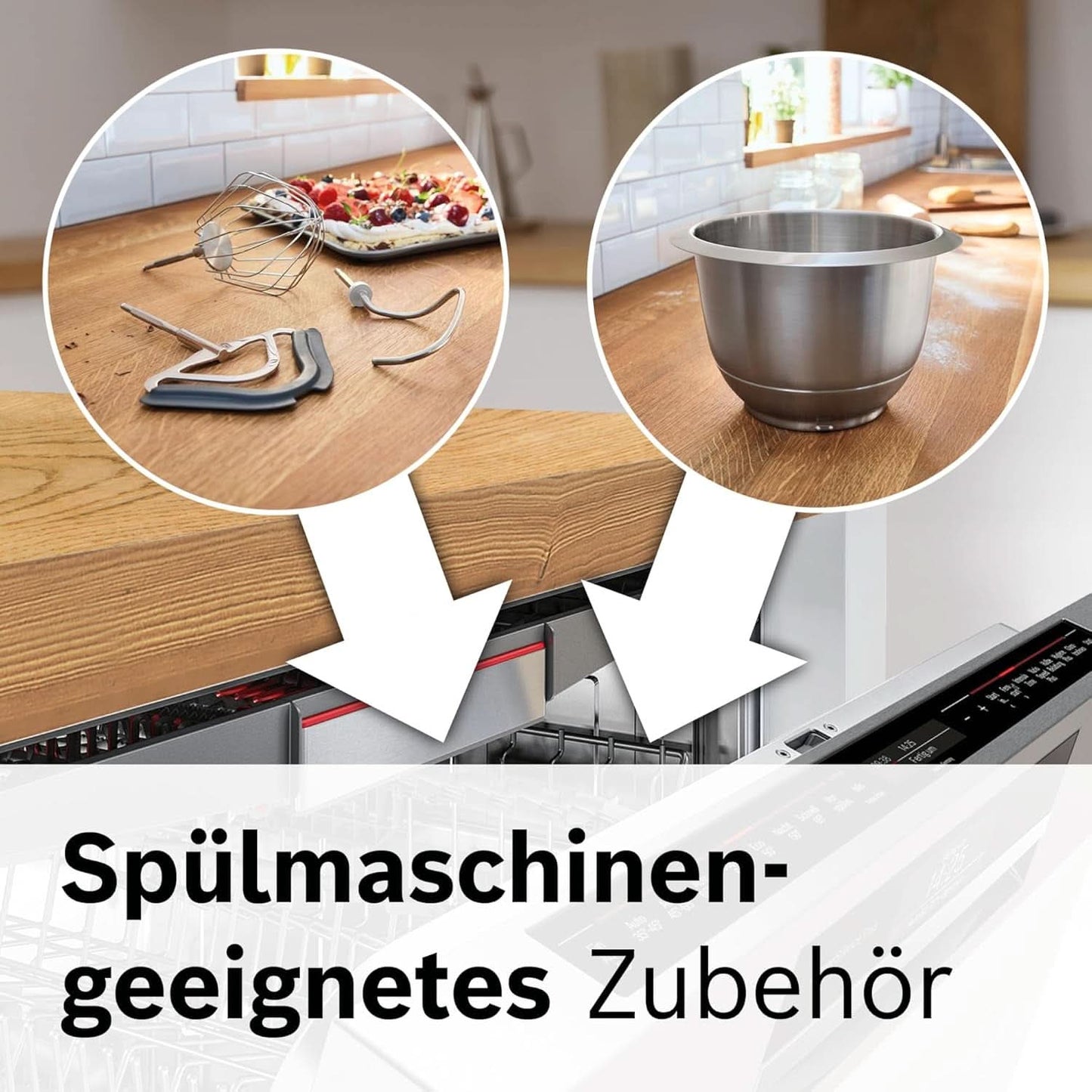Foodprocessor Bosch Series 4 MUM5X720, integreret vægt, skål i rustfrit stål 3,9L, mixer 1,25L, 1000W Tilbehør Mad og amning Bebe Naty Shop
