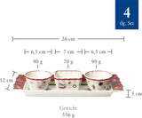 Villeroy & Boch - Toy's Delight saucesæt, 4 dele, serveringsfad med skåle, julesovssæt, legetøjsborddekoration, serveringsbakke, skåle, juleservice, premium porcelæn
