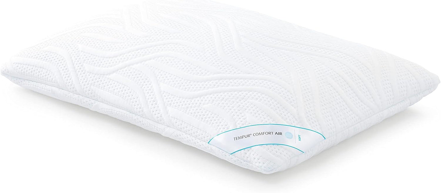 TEMPUR Comfort Air Medium sovepude, Åndbar pude til enhver soveposition, OEKO-TEX MADE i GRØN, medium fasthed, 40 X 80 Cm Naty Shop Standardpuder Bløde