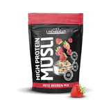 Layenberger 3K højproteinmüsli, 50% Eiweiß og 18% Kohlenhydrat - Enkeltpakke (1X 390 G) - Schoko-Nuss Cereale Naty Shop 360 G (1Er Pakke) Rote Beeren Mix