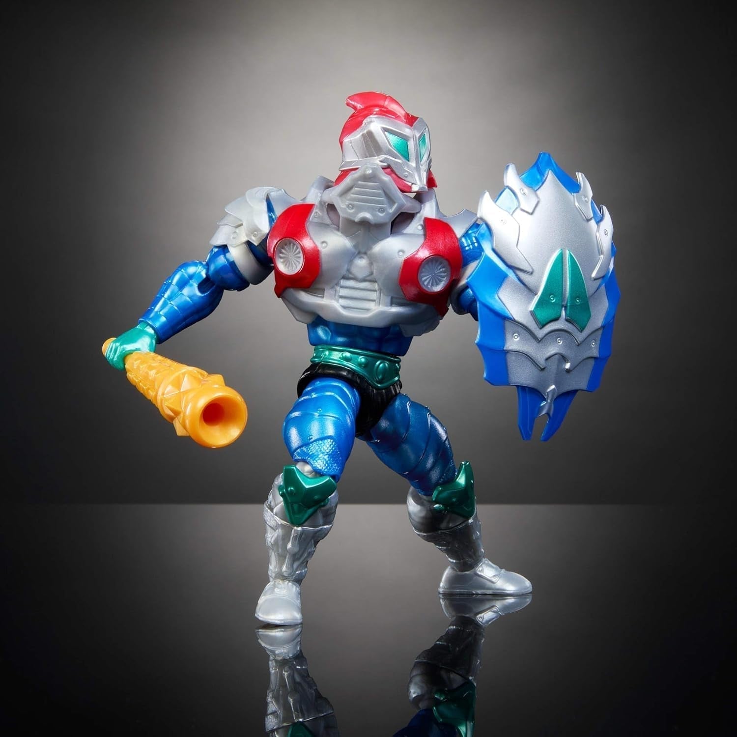 Masters of the Universe Origins Turtles of Grayskull Mekaneck Reptil Wars Movable Action Figur, Teenage Mutant Ninja og MOTU Crossover Hero Toy, JBN00, [Multicolor] Actionfigurer Naty Shop