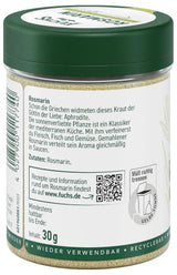 Fuchs - Kværnet rosmarin - Til krydring af fisk, kød og grøntsager, 30 gram Condimente Naty Shop