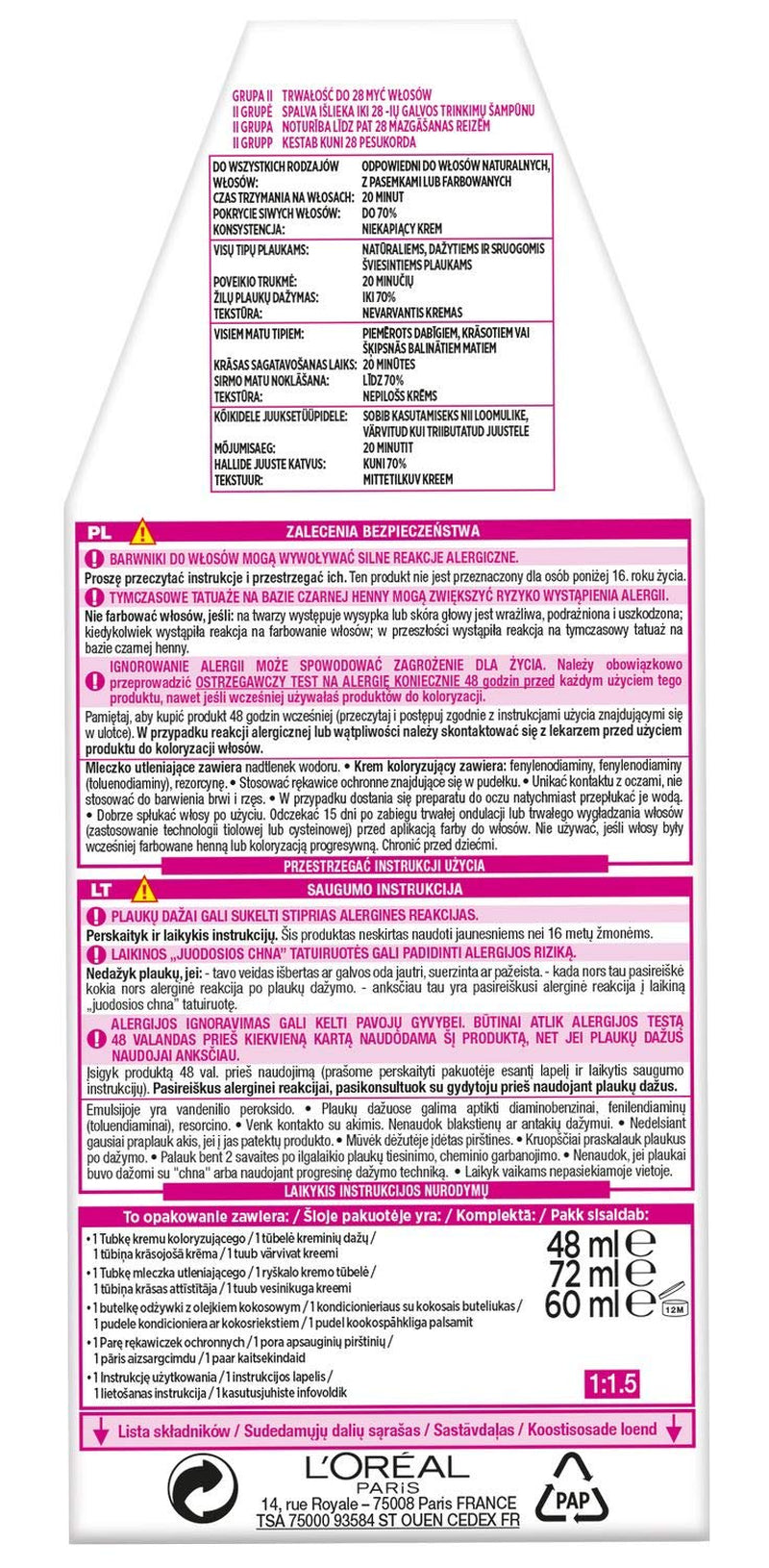 L'Oréal Paris Casting Crème Gloss 210 Hårfarve - Marineblå Sort Hårfarve Naty Shop