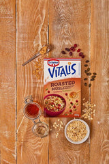 Dr. Oetker Vitalis ristet müsli med tranebær og græskarfrø: ristet müsli med tørrede tranebær, pakke med 8 (8 x 501 g)