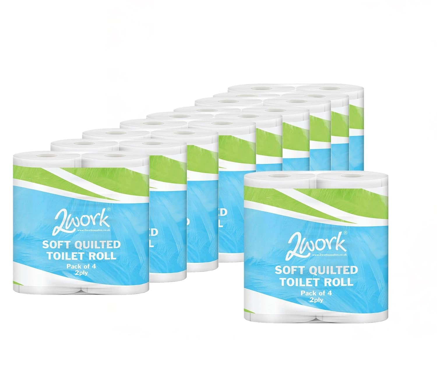 Star Dq4Pk luksus toiletrulle quiltet 2-lags hvid (40 stykker)