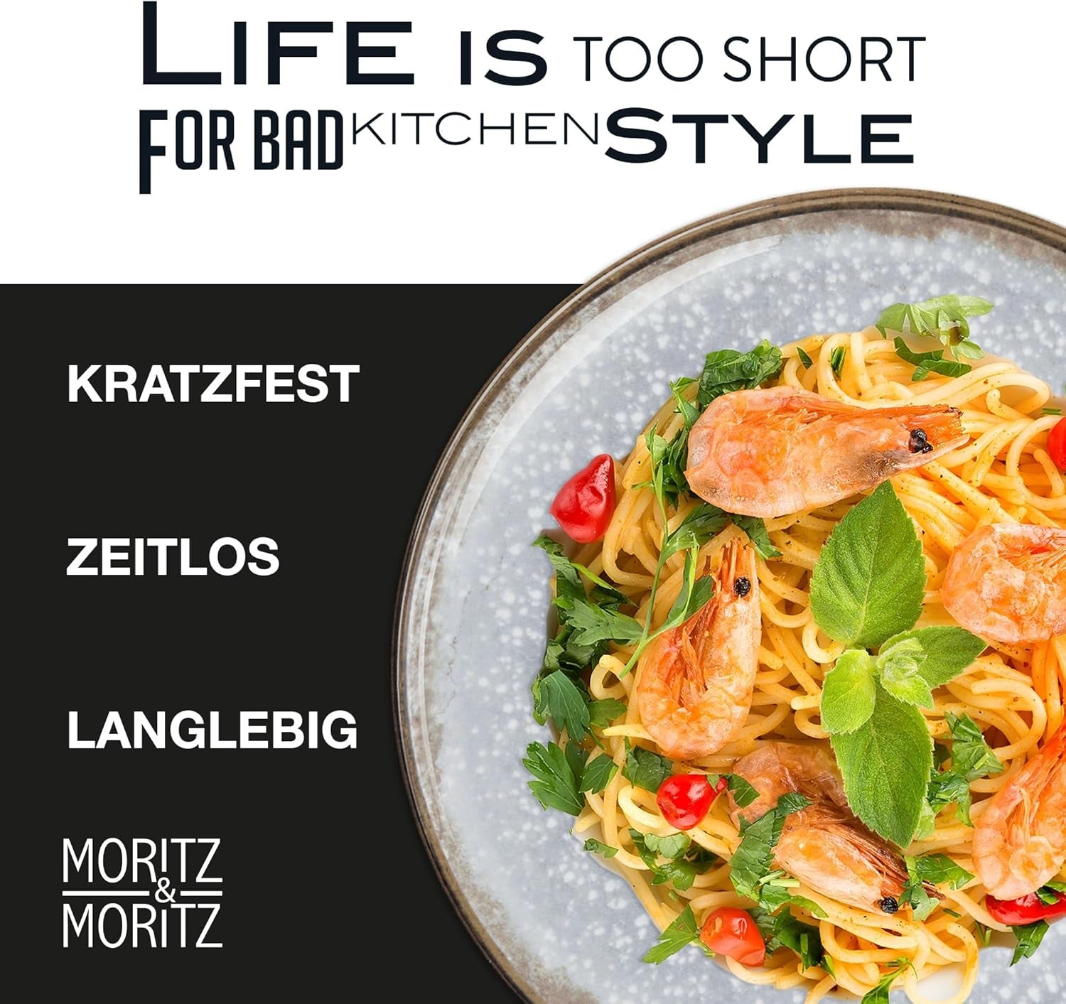 Moritz & Moritz BLOSSOM porcelænsservicesæt til 6 personer, 18 dele - Moderne service med et legende design - Letplejet kaffestel med tallerkener og skåle - Kombineret service