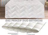 Traumnacht Cozy - Sengesæt 4 sæsoner, 1 X delbart quilt 135 X 200 Sæt og 1 X pude 80 X 80 Cm, Øko Tex certificeret, hvid, udviklet i Tyskland, (pakke med 2) Dyner og dyner Naty Shop