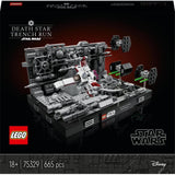 LEGO 75329 Star Wars Death Star Trench Run Diorama Sæt, Luke Skywalkers X-Wing Voksen Model Kit, A New Hope Fan Merchandise, Værelsesdekoration, Gavebyggesæt Besuche den LEGO-Store