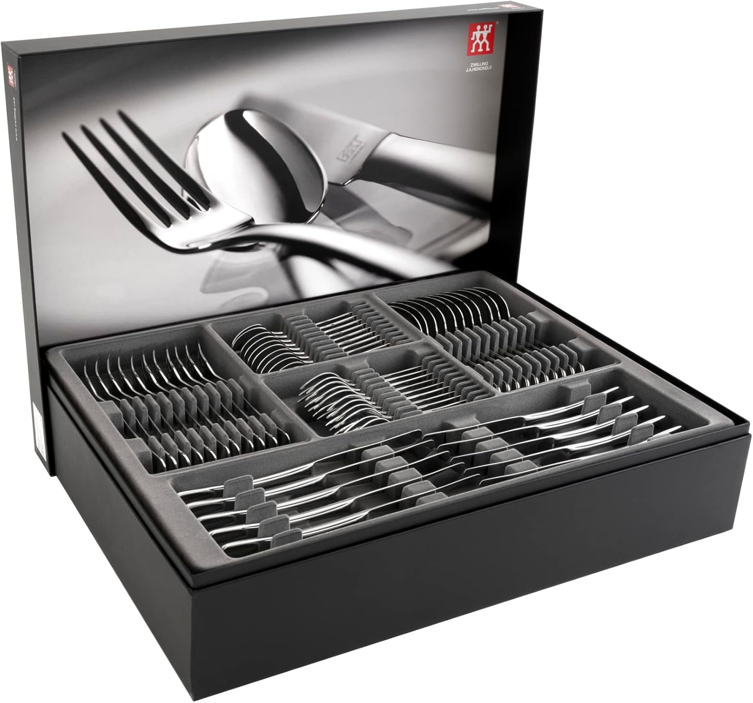 ZWILLING Nottingham bestiksæt, 72 dele, til 12 personer, rustfrit stål 18/10 Kitchen Naty Shop