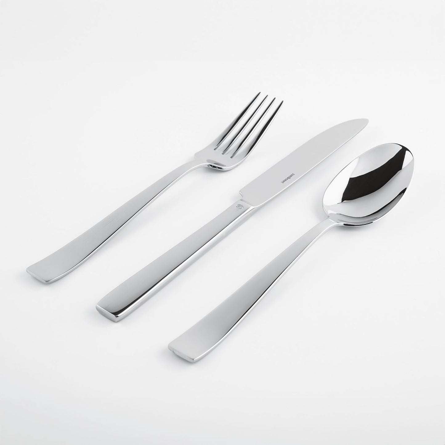 Sambonet 62512-83 fladt monoblok bestiksæt, 36 stykker, 18/10 rustfrit stål, Tåler opvaskemaskine Køkken Naty Shop