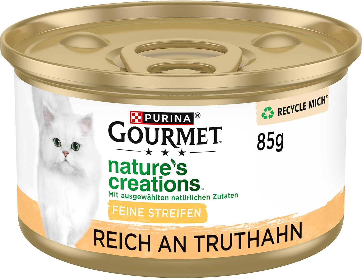 Gourmet Nature's Creation våd kattefoder i gelé, naturlig kalkun, pakke med 12 (12 x 85 g)
