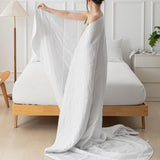 Sommerdyne 155X220 Let sommerdyne 90 GSM dyner 155X220Cm dyner Tyndtæppe Anvendes uden betræk Køletæppe Blød Hyggelig Hvid Dyner og dyner Naty Shop