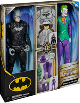 DC Batman Adventures Batman Vs the Joker actionfigursæt, 30 cm - 2 fuldt bevægelige figurer med 12 gear til spændende rollespil, legetøj til 4+ børn Actionfigurer Naty Shop