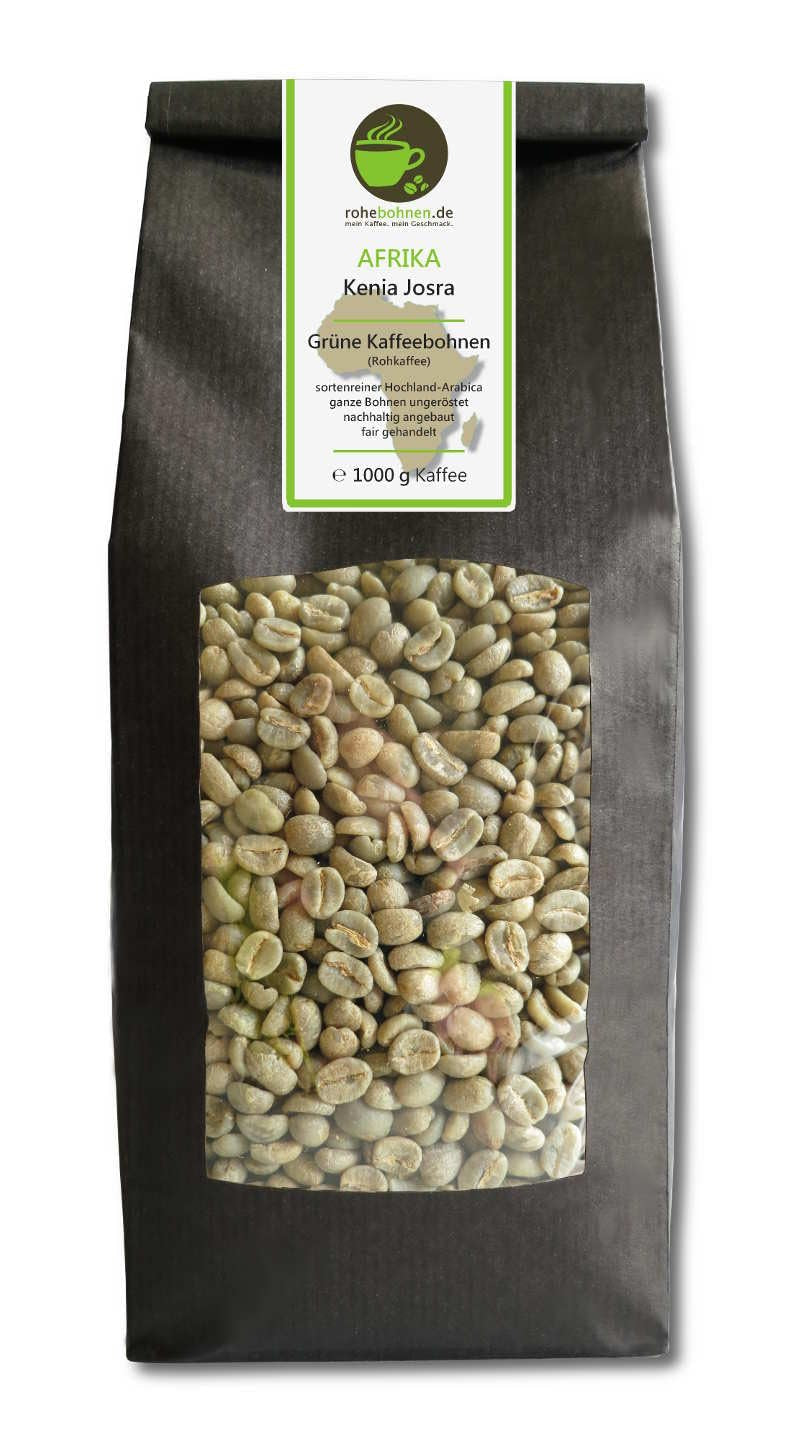 Rå kaffe - Green Highland Coffee Kenya Josra (grønne kaffebønner 1000g) - GMP certificeret