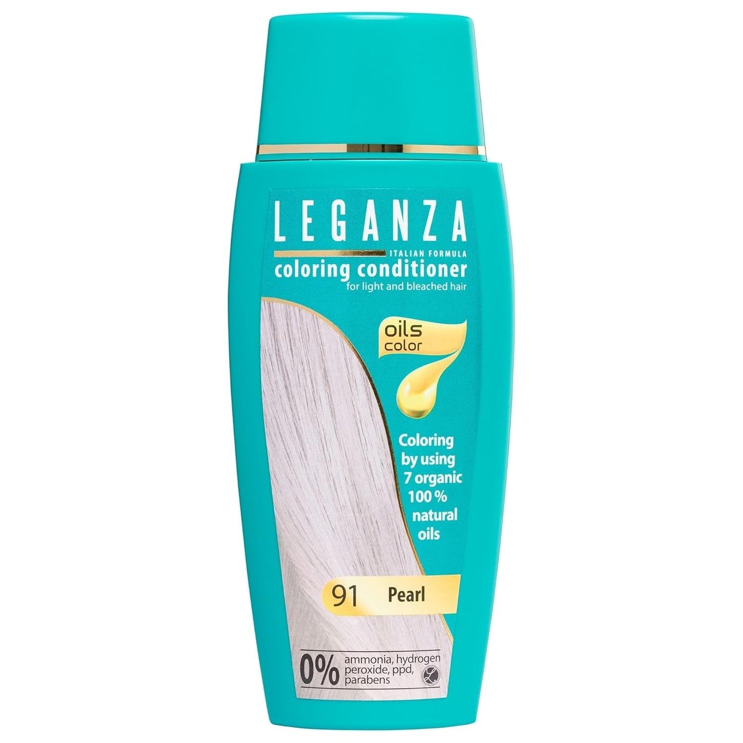 Leganza Natural Balm Hårfarve 71 Café Latte | Hårfarve uden ammoniak | Beriget med 7 naturlige olier | 150 ml Naty Shop 91 Perl hårfarve
