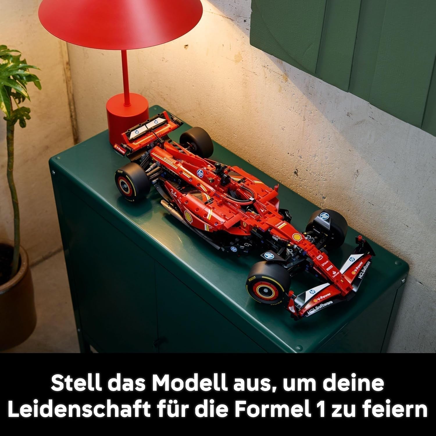 LEGO Technic Ferrari SF-24 F1 Racerbil - Modelbil til voksne - Formel 1 samlersæt - V6 motor, gearkasse, styretøj og DRS i 1:8 skala - Gave til fans af motorsport og racerbiler 42207 Byggesæt Beuche den LEGO-Store