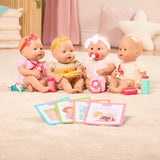 Baby Sweetheart Doll - Sengetid - 31 cm - Blød krop - Suttetilbehør - Foregive leg - Legetøj fra 3 år og opefter