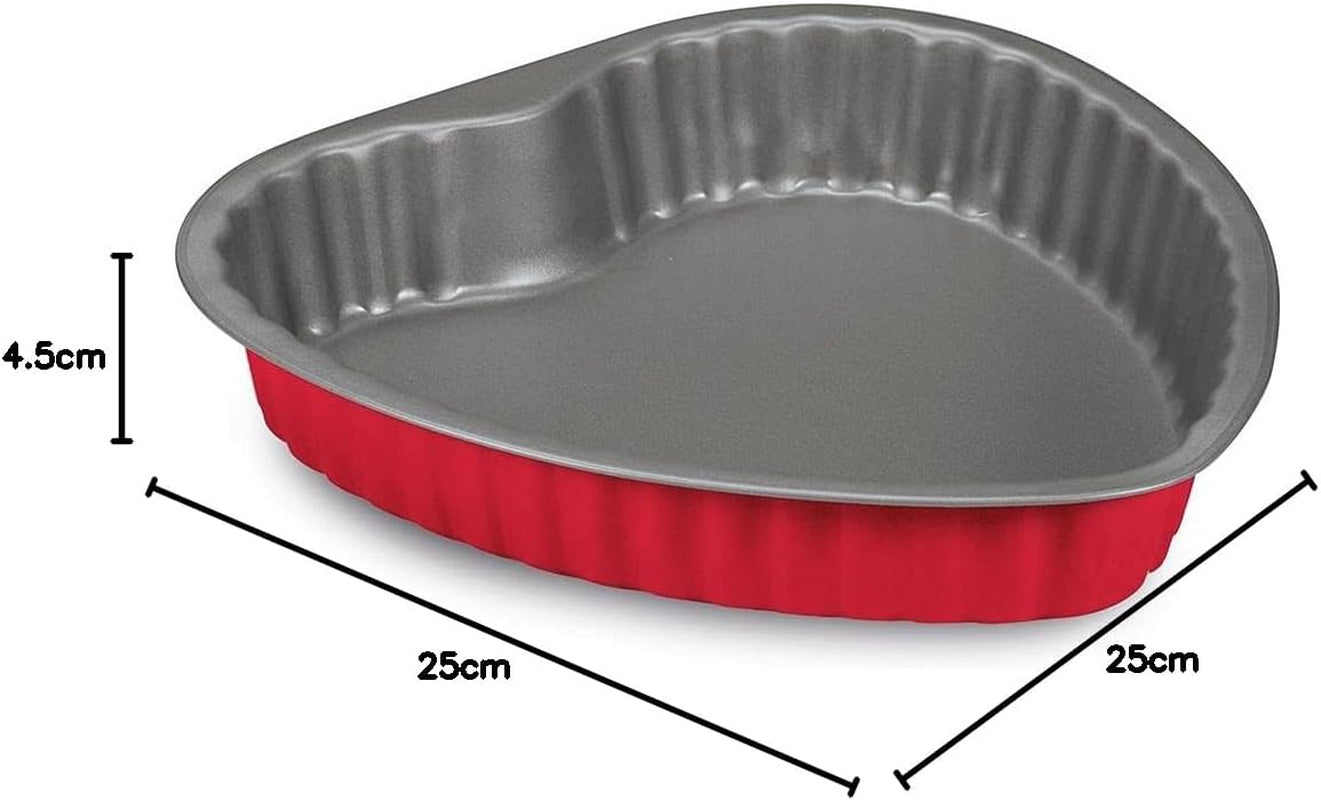 508000000hgnam Rossana 2.0, hjerteform 25 cm, stål med utilstrækkelig belægning, Forme og plader til bagning Naty Shop