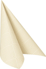 Papstar, 50 servietter "ROYAL Collection" 1/4 fold 40 Cm X 40 Cm champagne "Elegance", #86497
