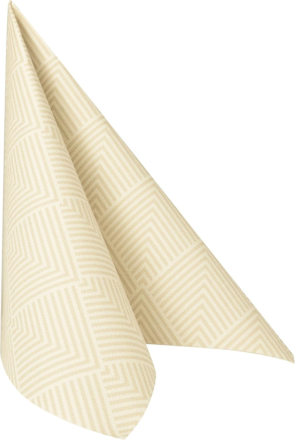 Papstar, 50 servietter "ROYAL Collection" 1/4 fold 40 Cm X 40 Cm champagne "Elegance", #86497