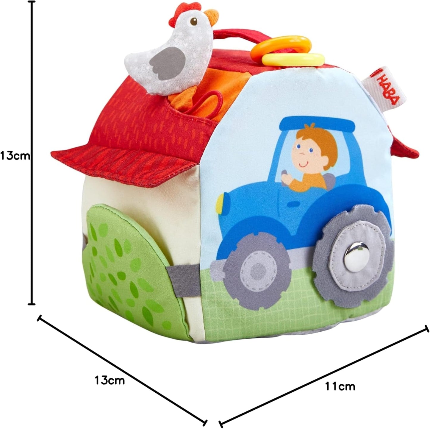 HABA 306383 - Legekubegård, multifunktionelt legetøj fra 6 måneder Babylegetøj Naty Shop