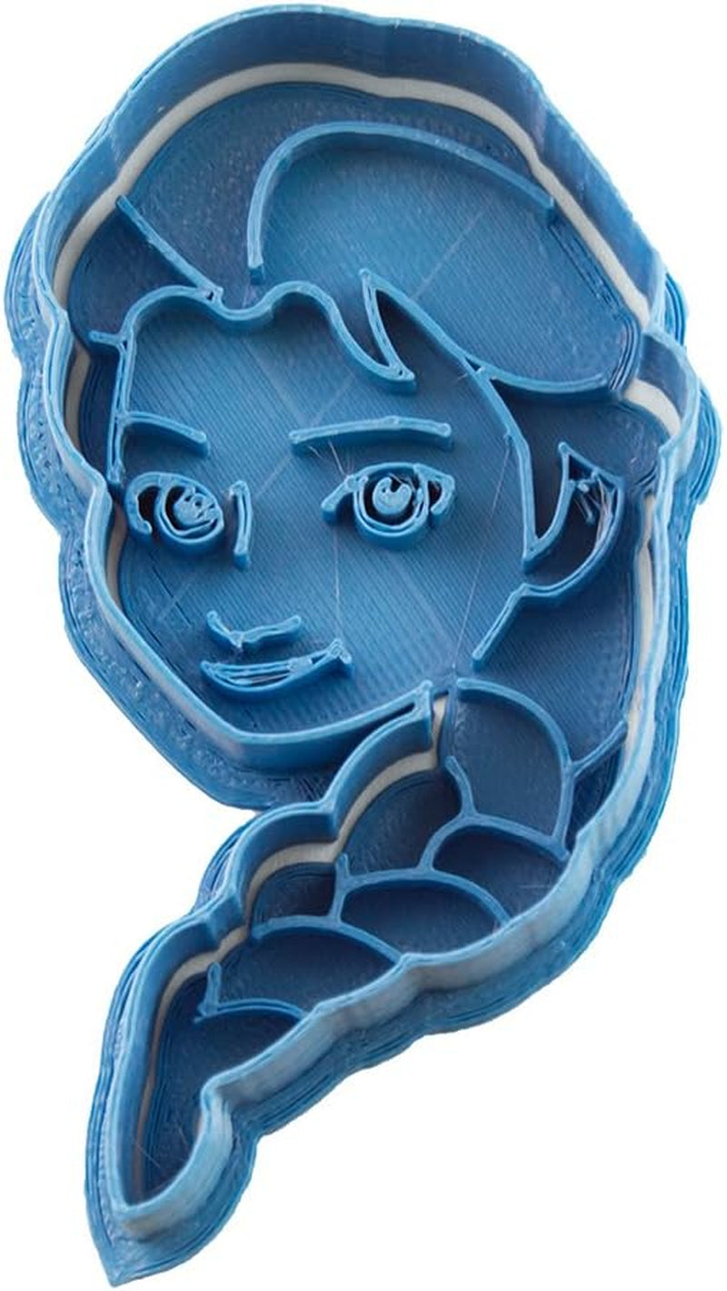 Frossen Elsa kagedåse, blå, 8 x 7 x 1,5 cm