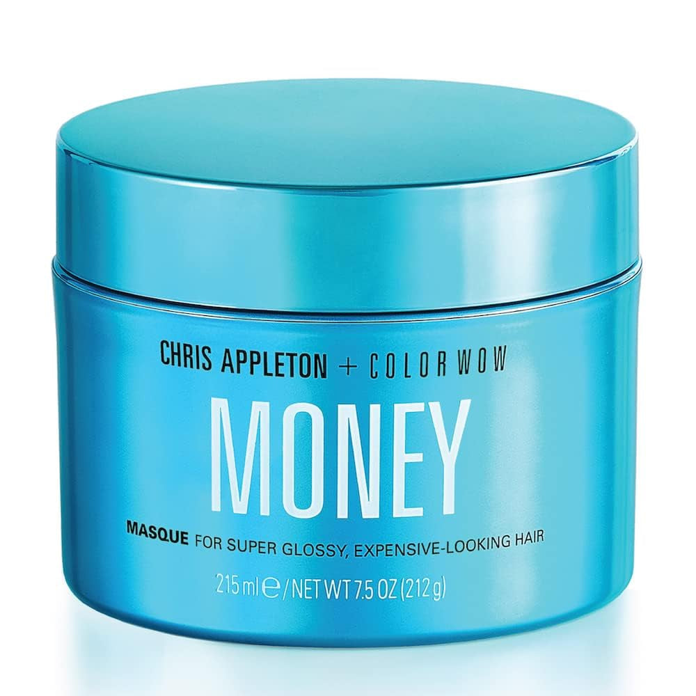 COLOR WOW Moisturizing Hair Mask Money 215 ml - maske til tørt og beskadiget hår, hårhydrering - hårpleje og termisk beskyttelse, blå Naty Shop Hair Mask 215 Ml (1 pakke) Frisk