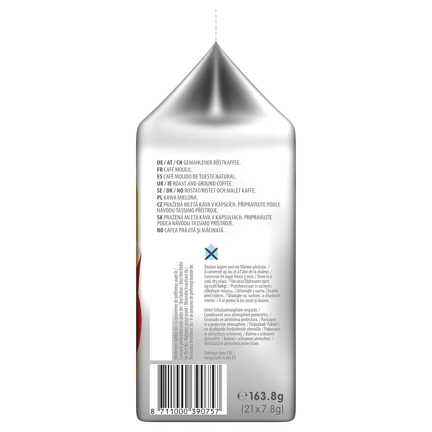Tassimo Kapseln Moring Café XL Strong & Intense, Big Pack, 5 x 21 pads, 105 Kaffeekapseln