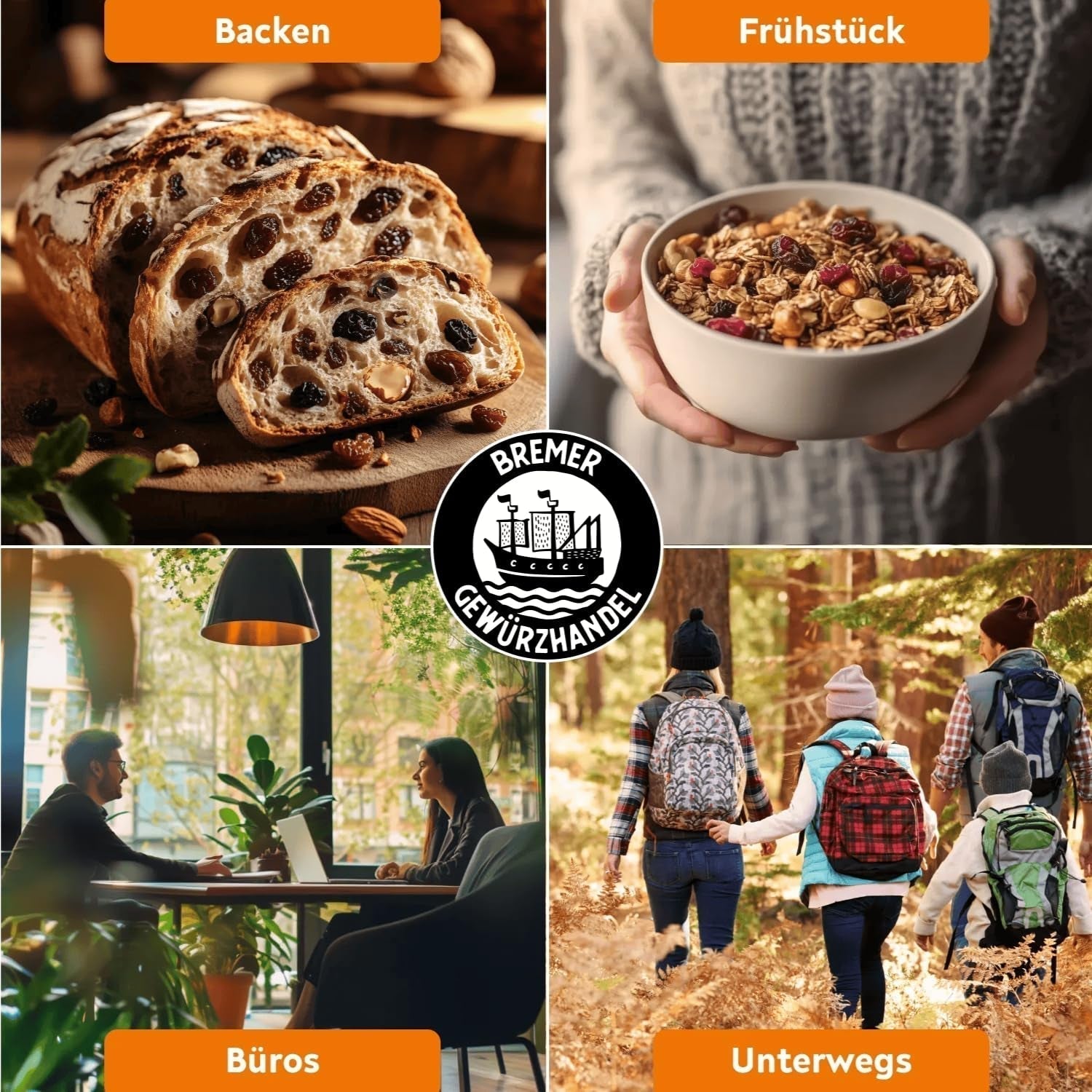 Bremer Gewürzhandel tørrede abrikoser, tørret frugt uden tilsat sukker og usvovlet, 1 kg Tørrede produkter Naty Shop
