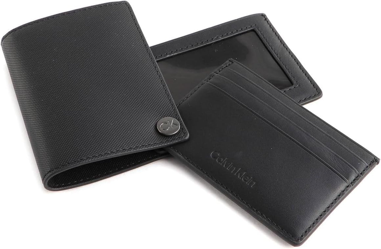 Calvin Klein CK CLEAN PQ DÆKKET KORTHOLDER Pung til mænd, sort (Ck Black), OS Pung Mænd Naty Shop