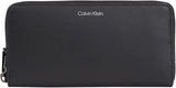 Calvin Klein CK CONCISE LONG ZIP AROUND tegnebog til mænd, sort (Ck Black), OS Herrepung Naty Shop Standardtitel