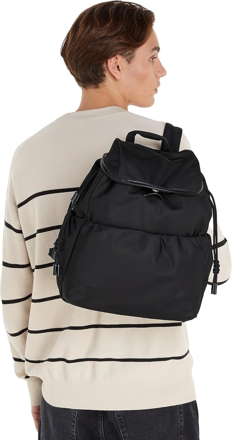 Calvin Klein CK NYLON BACKPACK Rygsække til kvinder, Sort (Ck Sort), OS Dametasker Naty Shop