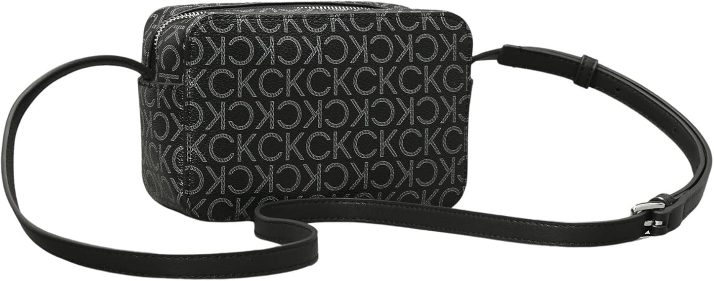 Calvin Klein skuldertaske til kvinder Ck Must Camera Bag Mono Klein, sort (Sort Mono), naturlig størrelse Dametasker Naty Shop