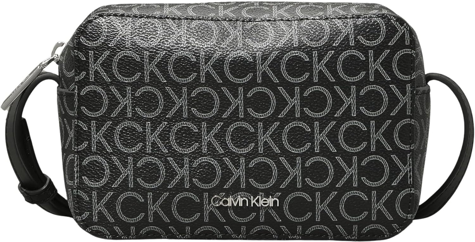 Calvin Klein Dame Skuldertaske Ck Must Kamerataske Mono Klein, Sort (Sort Mono), Naturlig størrelse Tasker Kvinder Naty Shop Standardtitel