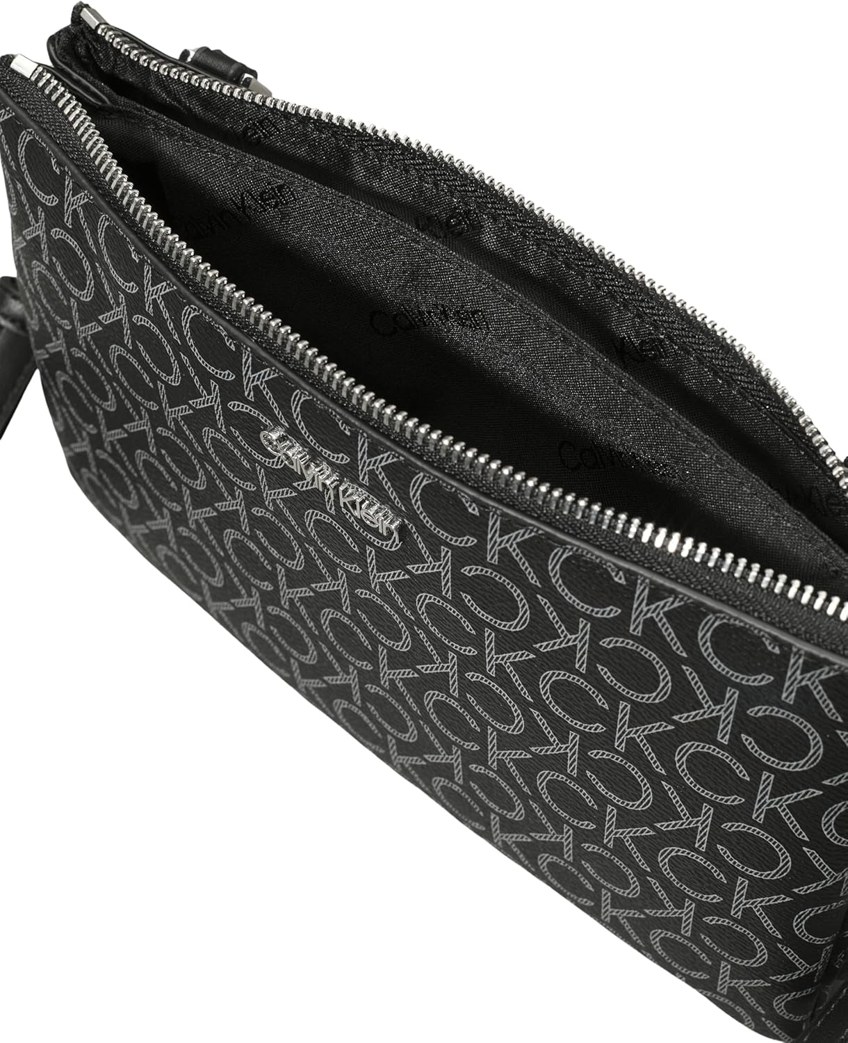 Calvin Klein Dame skuldertaske Ck Must Klein, Sort (Sort Mono), Naturlig størrelse Dame Tasker Naty Shop