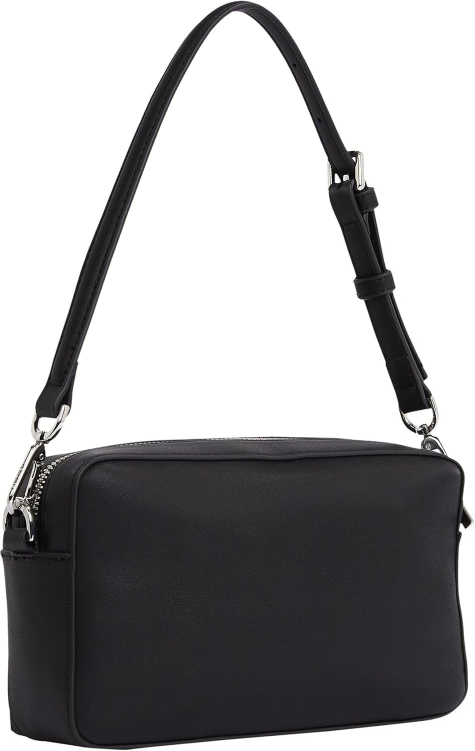 Calvin Klein Dame Skuldertaske Must Kamerataske Mono Bred Skulderrem, Sort (Ck Black), Life Size Dametasker Naty Shop