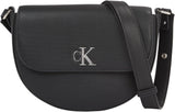 Calvin Klein Jeans Skuldertaske Minimal Monogram Sadeltaske Klein Tasker Kvinder Naty Shop Sort (Sort)