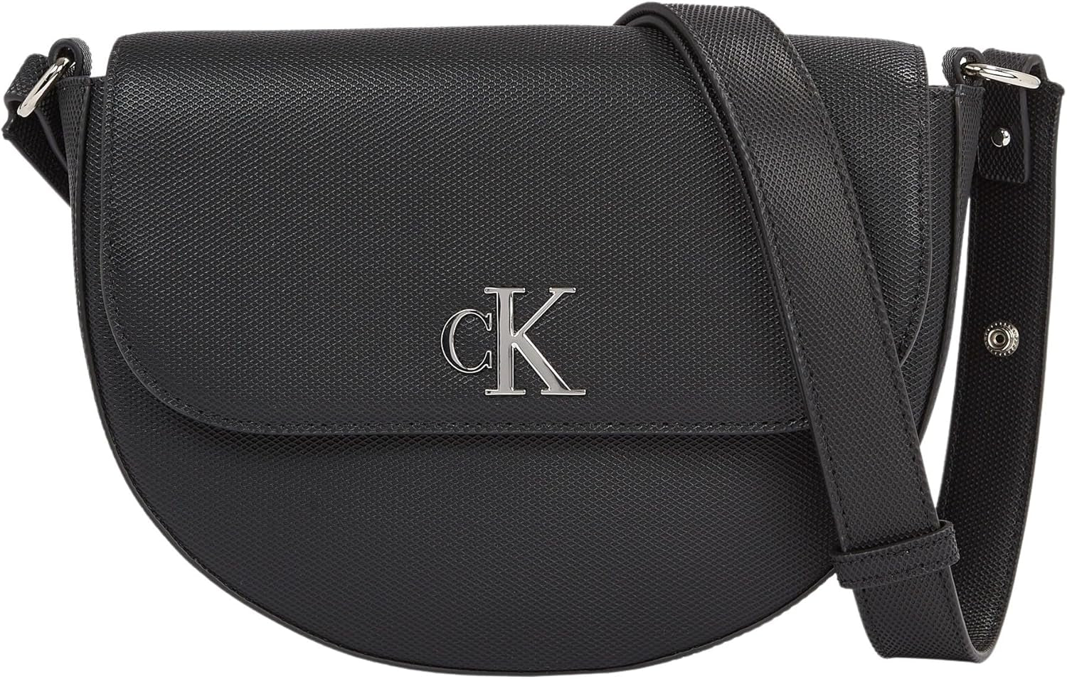 Calvin Klein Jeans Skuldertaske Minimal Monogram Sadeltaske Klein Tasker Kvinder Naty Shop Sort (Sort)