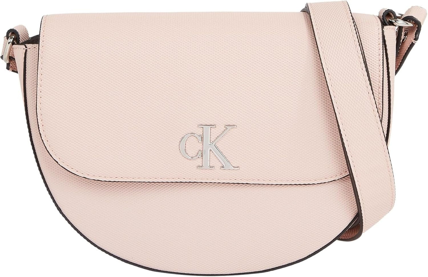 Calvin Klein Jeans Skuldertaske Minimal Monogram Sadeltaske Klein Tasker Kvinder Naty Shop Pink (Pale Conch)