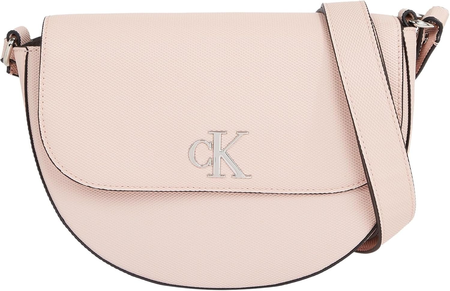 Calvin Klein Jeans Skuldertaske Minimal Monogram Sadeltaske Klein Tasker Kvinder Naty Shop Pink (Pale Conch)