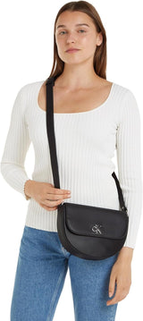 Calvin Klein Jeans Skuldertaske Minimal Monogram Sadeltaske Klein Tasker Kvinder Naty Shop