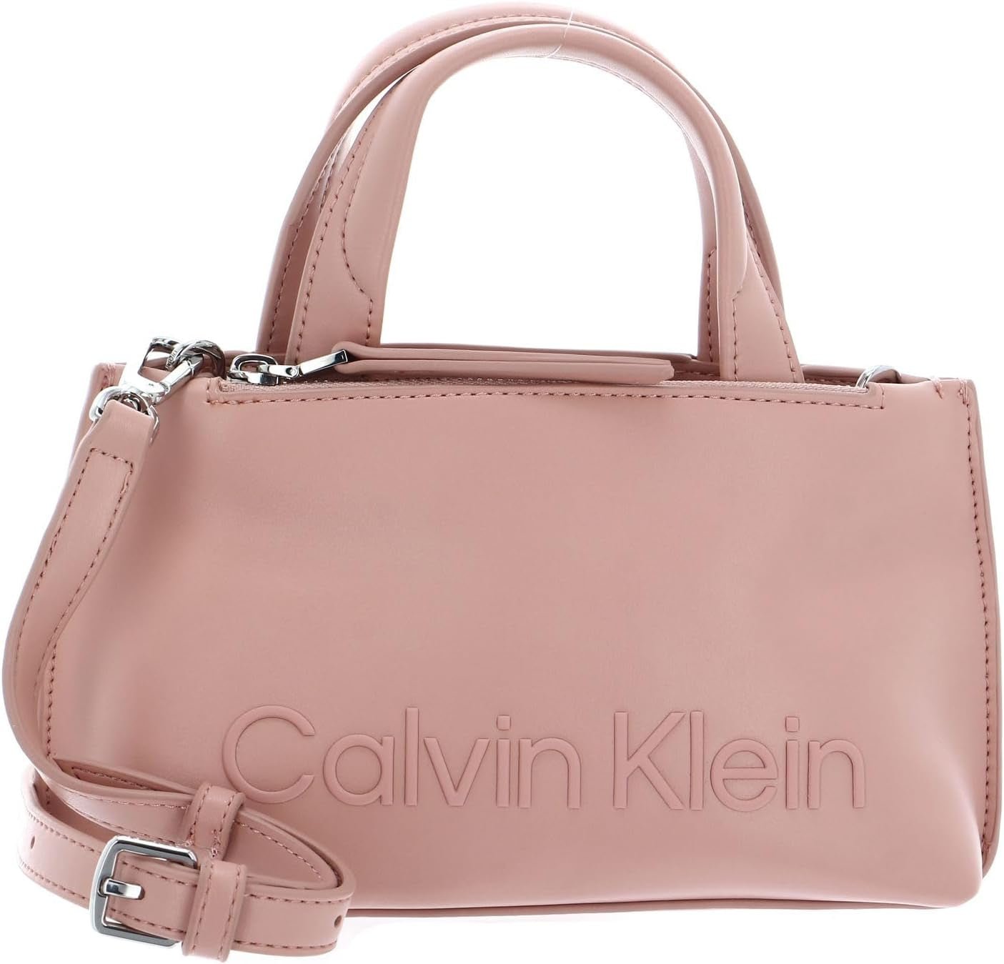 Calvin Klein Ladies Ck Set Mini Tote K60k610167 Mulepose Dame Tasker Naty Shop Brown (Café Au Lait)